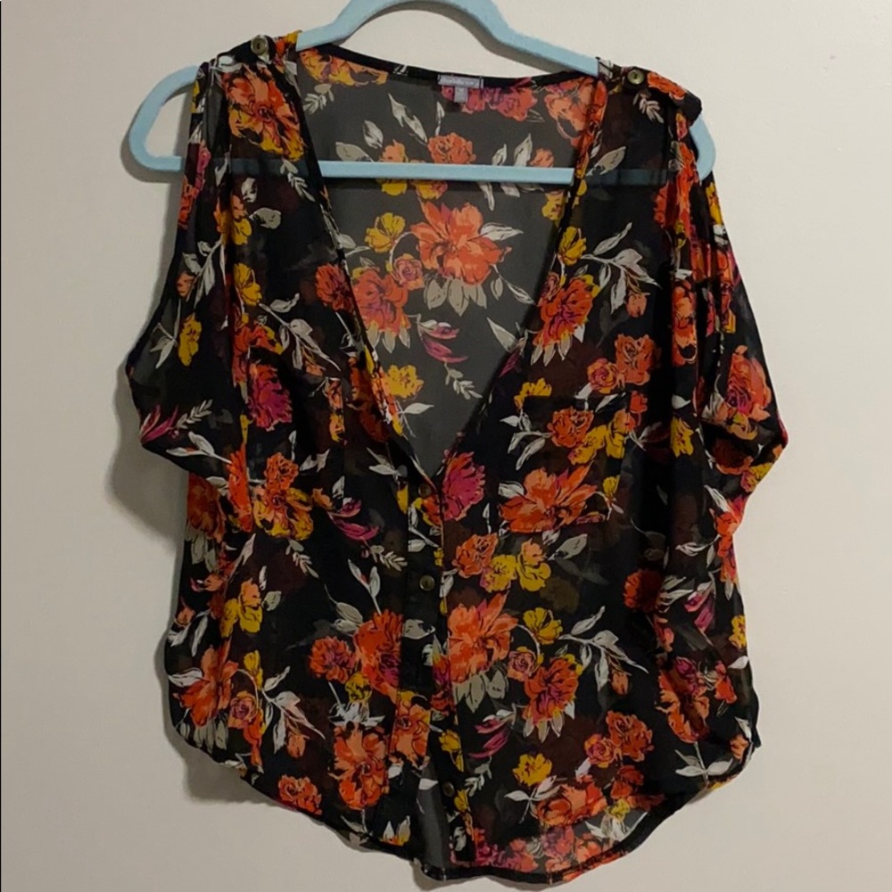 Charlotte Russe Flower Blouse